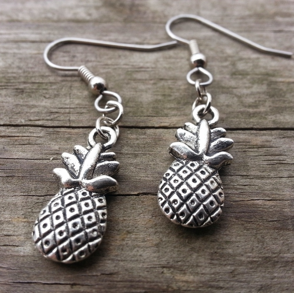 Pineapple Earrings Surgical Steel earwires
